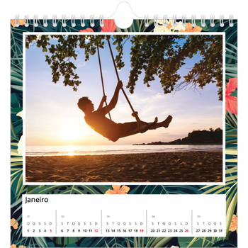 Calendário fotográfico quadrado — Vida vegetal viva