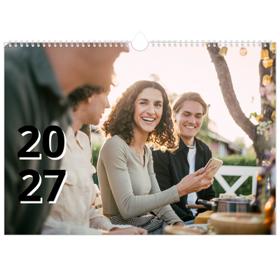 Calendário A3 Horizontal — Estilo de carta [capa]