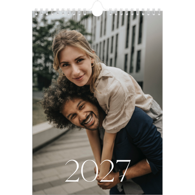 Calendário fotográfico A4 — Maior que a vida [capa]