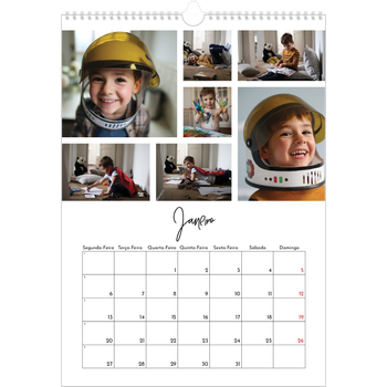 Calendário fotográfico A3 — Arranjos fotográficos