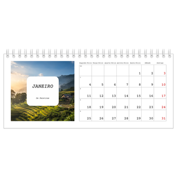 Calendário de Fotografias de Mesa — A história completa