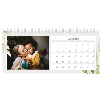 Calendário de Fotografias de Mesa — Salpicos florais