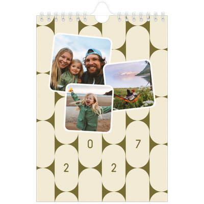 Calendário A5 — Padrões retro [capa]