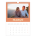 Calendário fotográfico A4 — Molduras retro [Março]