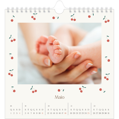 Calendário quadrado — Felicidade de cereja [capa]