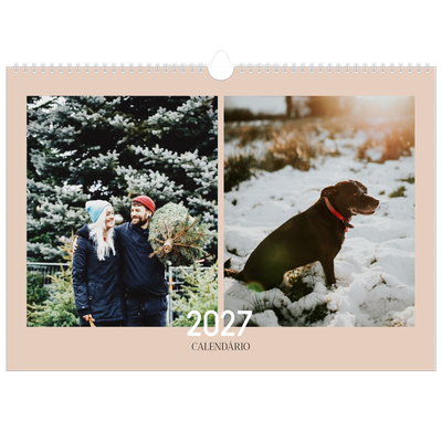Calendário A3 Horizontal — Texto sobreposto [capa]