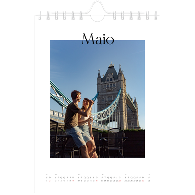 Calendário A5 — O meu diário de viagem [Maio]