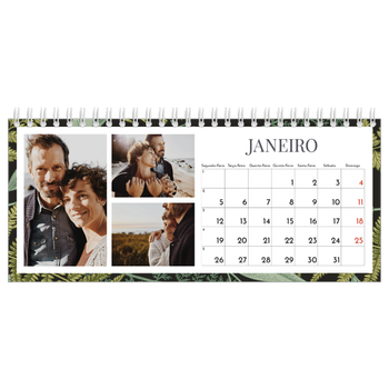 Calendário de Fotografias de Mesa — Papéis de parede florais