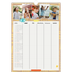 Agenda familiar A3 — Planificador Rústico - Familia de 5 [Abril]