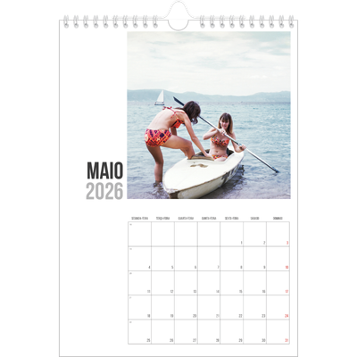 Calendário fotográfico A4 — Texto abreviado [capa]