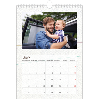 Calendário fotográfico A4 — Embrulho floral [capa]