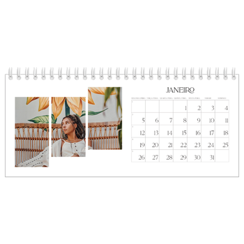 Calendário de Fotografias de Mesa — Mosaicos de viagem