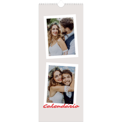 Calendário fino  — Assinado a carmim [capa]