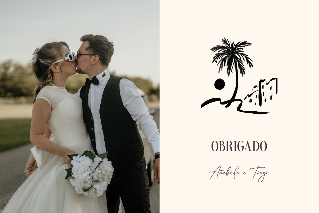 Cartões de agradecimento — Tinta tropical