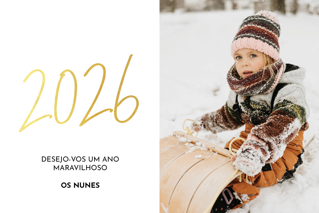 Cartões — Marcador dourado