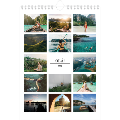 Calendário fotográfico A4 — Grelha de imagens [capa]