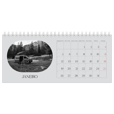Calendários de mesa — A estrada aberta [Janeiro]