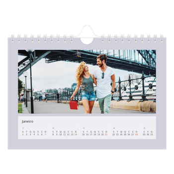 Calendário de Fotografias A5 Paisagem — Colorir o meu mundo