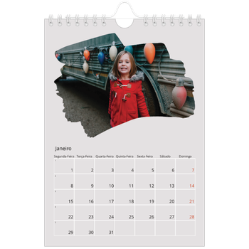 Calendário A5 — Fotografias com pincel