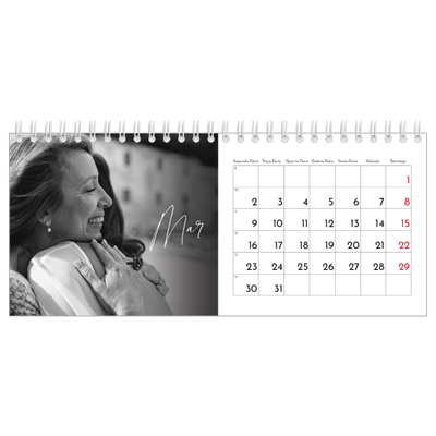 Calendários de mesa — Escrita elegante [Março]