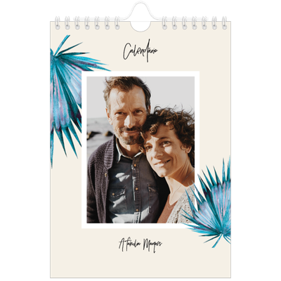 Calendário A5 — Flores pintadas [capa]