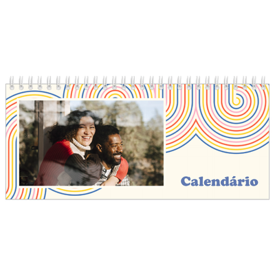 Calendários de mesa — Linhas retro [capa]
