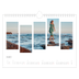 Calendário A4 horizontal — Mosaicos de viagem [Maio]