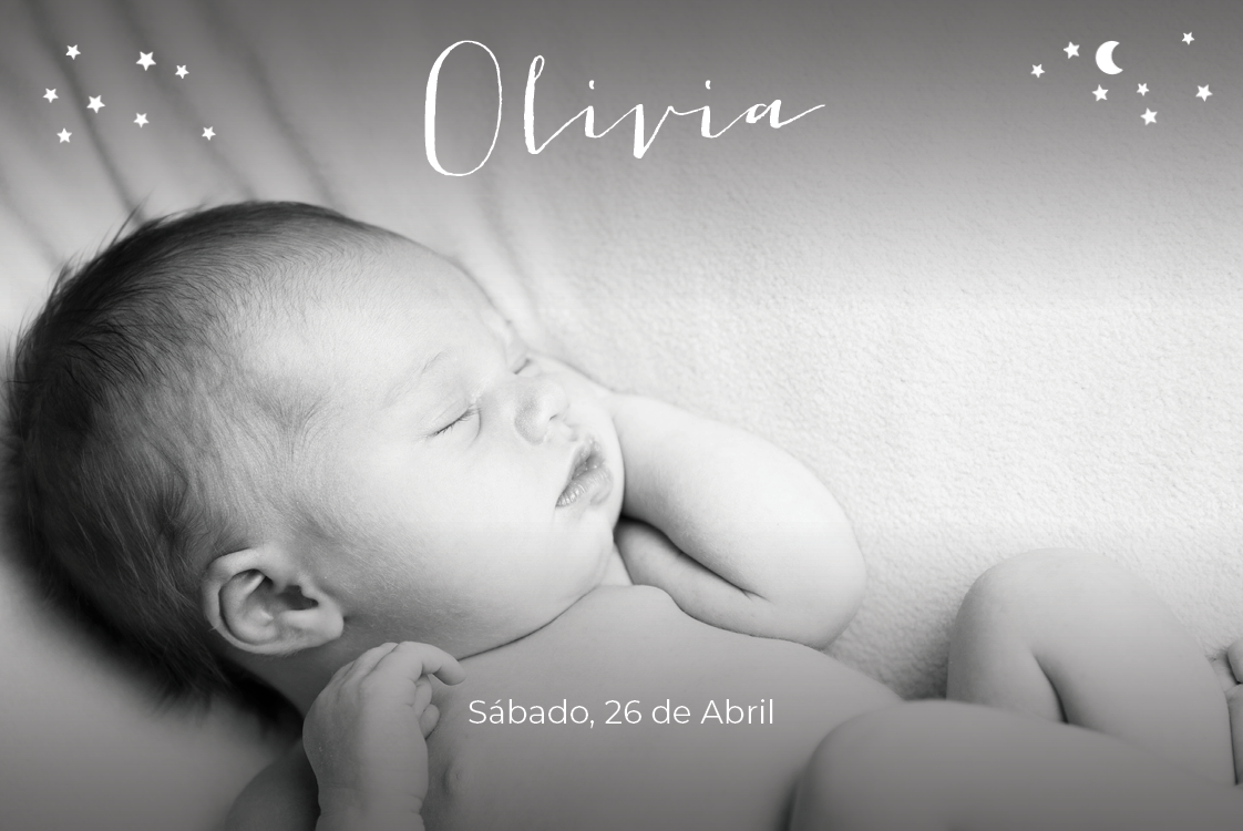 Convites — Nome em estrelas