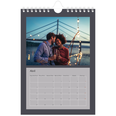 Calendário A5 — Colorir o meu mundo [Abril]