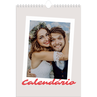 Calendário fotográfico A4 — Assinado a carmim [capa]