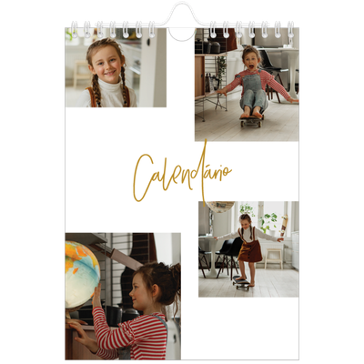Calendário A5 — Marcador dourado [capa]