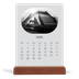 Calendário de mesa com suporte em madeira - vertical  — A estrada aberta [Abril]