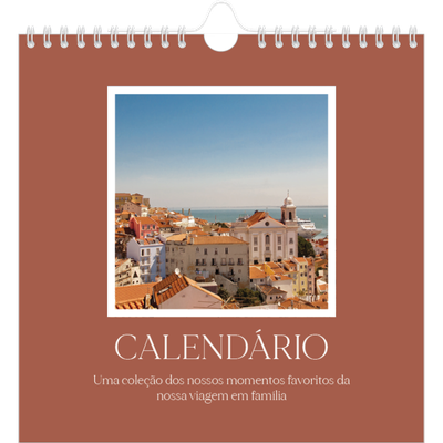 Calendário quadrado — Cores clássicas [capa]