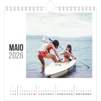 Calendário quadrado — Texto abreviado [capa]