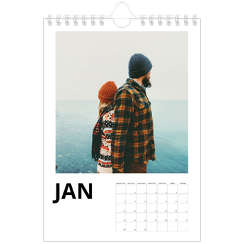 Calendário A5 — White space