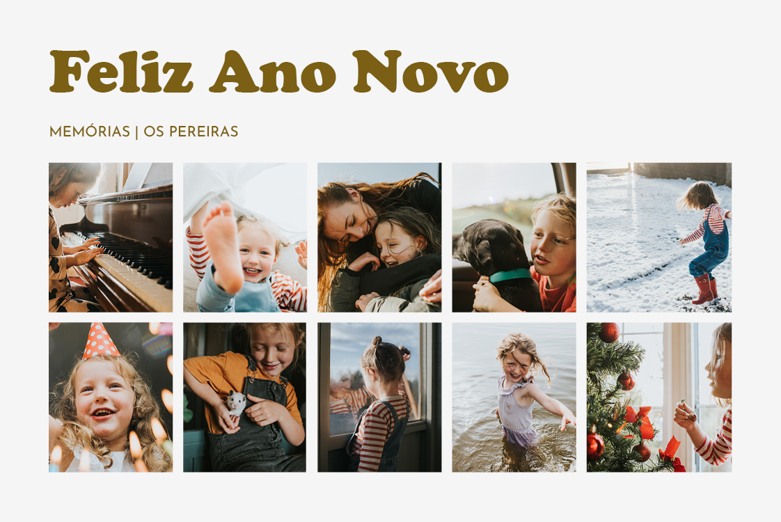 Cartões — Muitas recordações alegres