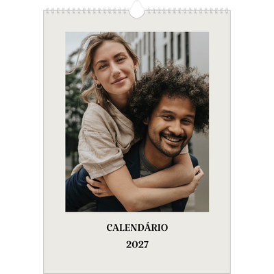 Calendário A3 — Marfim simples [capa]