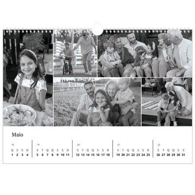Calendário A3 Horizontal — Foco [capa]