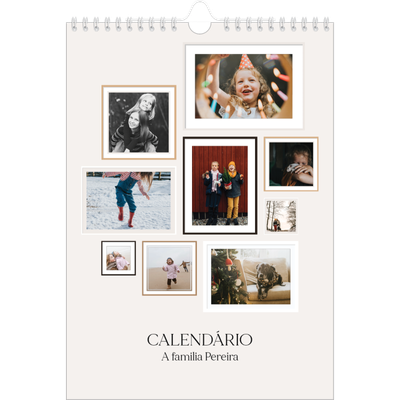 Calendário fotográfico A4 — Galeria de fotografias de parede [capa]