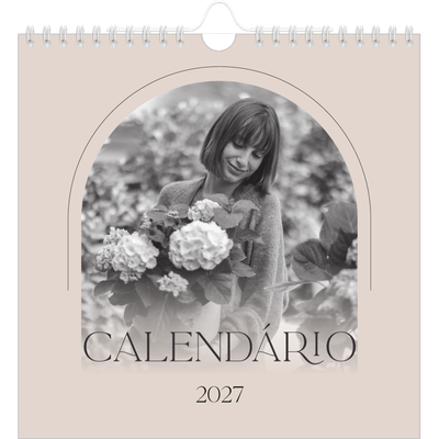 Calendário quadrado — Botânica simples [capa]