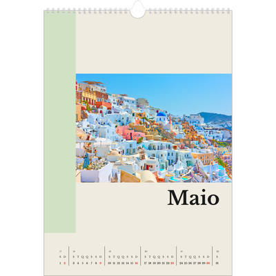 Calendário A3 — Vistas do mundo [Maio]