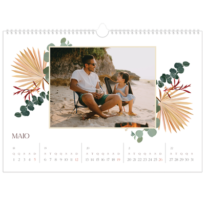 Calendário A3 Horizontal — Boho [capa]