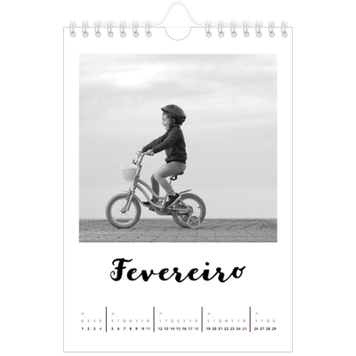 Calendário A5 — Escrito à mão [Fevereiro]