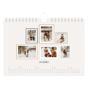 Calendário de Fotografias A5 Paisagem — Galeria de fotografias de parede