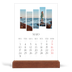 Calendário de mesa com suporte em madeira - vertical  — Mosaicos de viagem [capa]