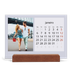 Calendário de mesa com suporte em madeira - horizontal  — Colorir o meu mundo [Janeiro]
