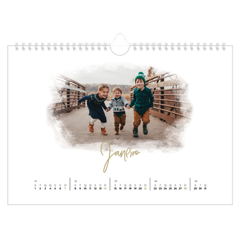 Calendário de Fotografias A4 Paisagem — Efeitos fotográficos
