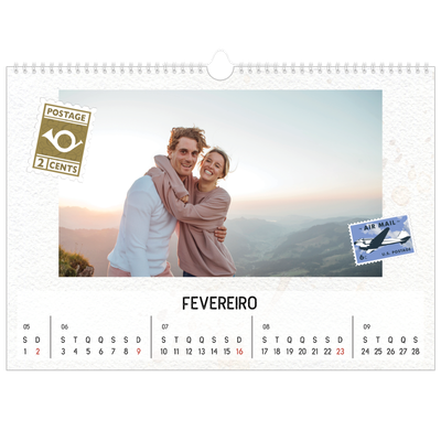 Calendário A3 Horizontal — Parts unknown [Fevereiro]