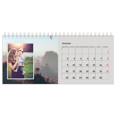 Calendários de mesa — Quatro estações [Fevereiro]