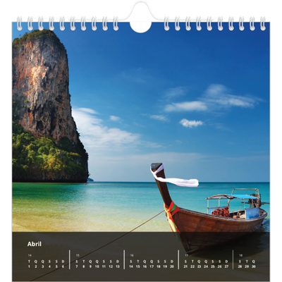 Calendário quadrado — Complementos [Abril]